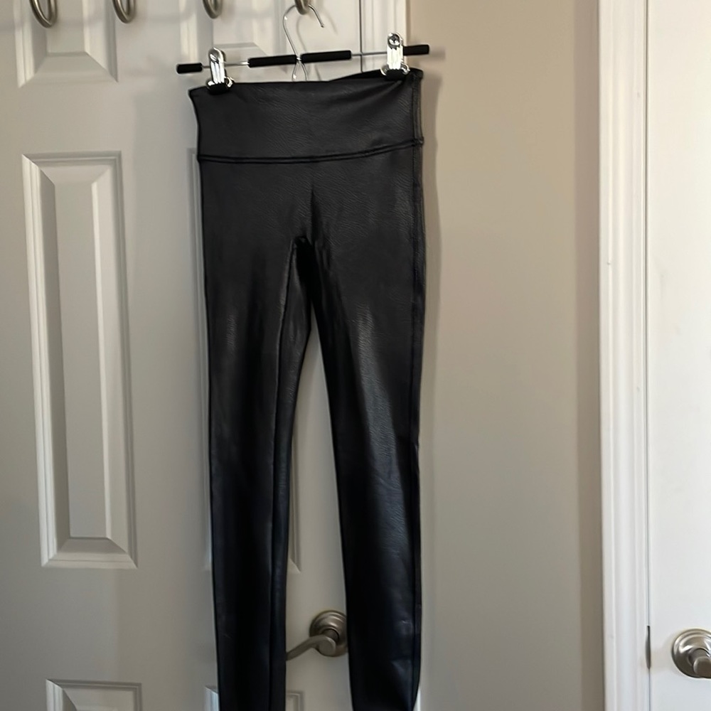 Spanx leather look leggings